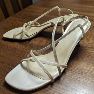 Stuart Weitzman strappy kitten heels